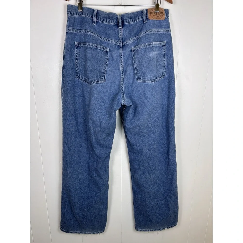Vintage 90s Y2K Gap Skater Jeans Baggy Distressed Denim Mens 36x31.5‎